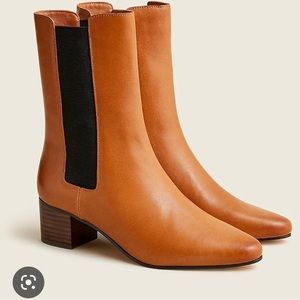 Refined Cow Leather High Shaft Boot in size 7.5 in rich caramel boot.